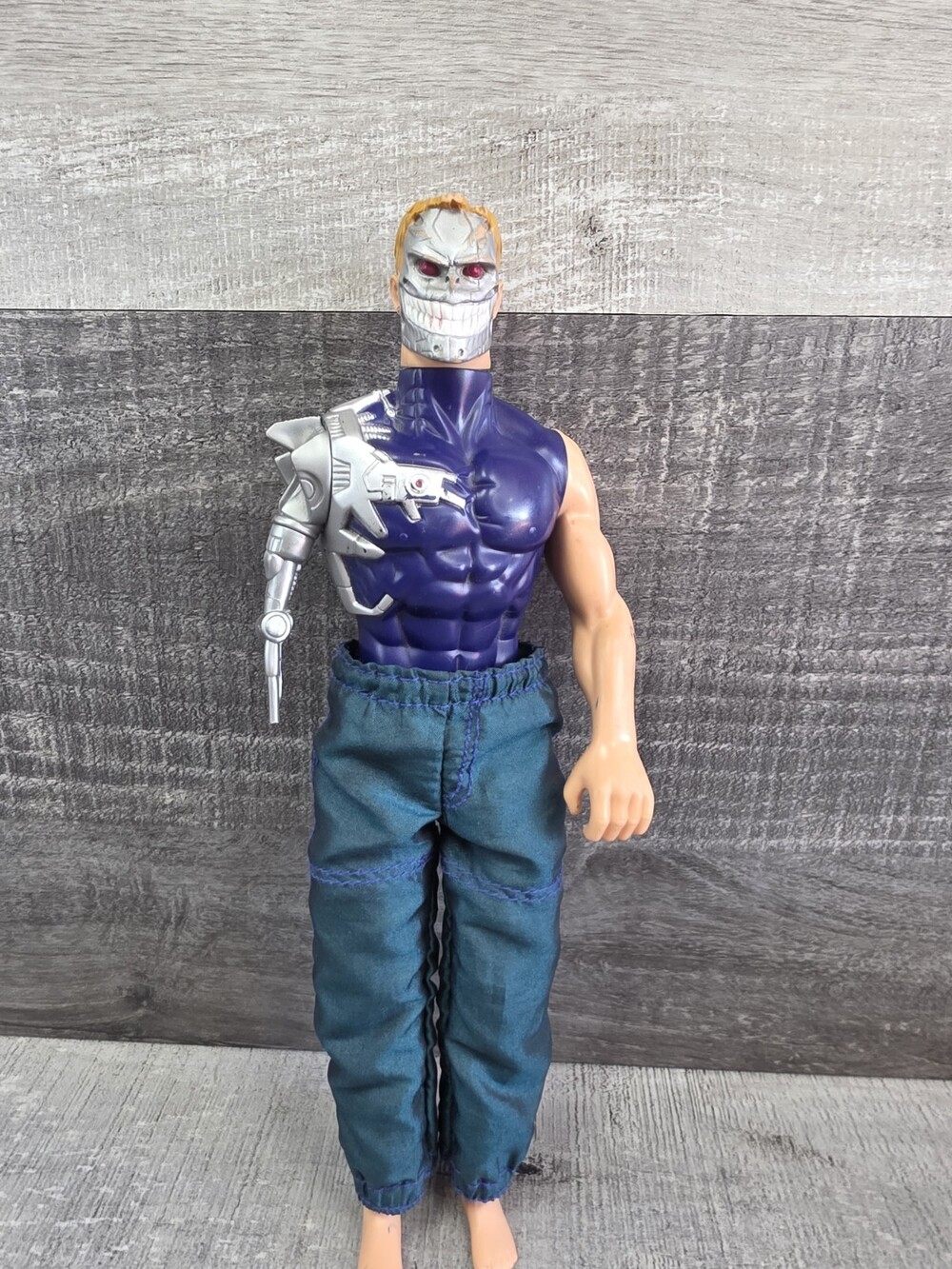 Max Steel 11" Psycho Cyborg 1999 Mattel Action Figure Sci-Fi Toy Terminator g50